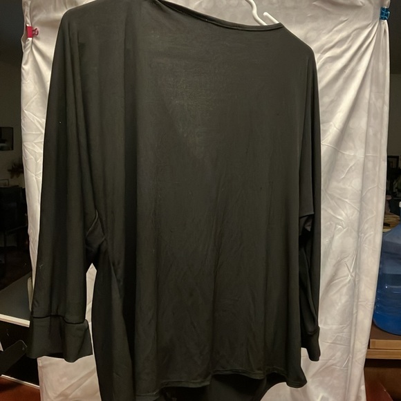 NY Collection Women’s 3/4-Length Long Sleeve Button Front Blouse - Picture 5 of 7